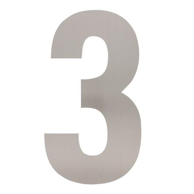 Intersteel XXL huiscijfer 50 cm hoog - RVS