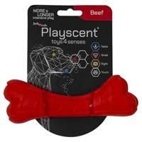 JACK AND VANILLA, Kauwbot van 100% natuurlijk rundvlees voor honden, stimuleert kauwen en tandhygiëne, maat 16 cm, natuurlijke kleur, model Playscent - thumbnail