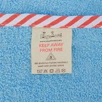 Playshoes badponcho graafwerken junior 100 cm katoen blauw maat L - thumbnail