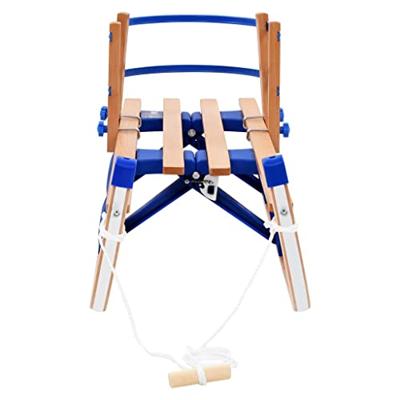 VidaXL Sneeuwslee met rugleuning inklapbaar 119 cm hout