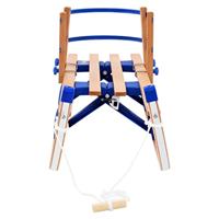 Sneeuwslee met rugleuning inklapbaar 119 cm hout - thumbnail