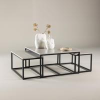 Nohr Salontafel 'Dacey' Betonlook, Set van 3 stuks - thumbnail