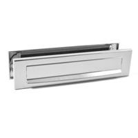Mariani Briefplaat Combinatie Rechthoek Chroom - 91182015 - thumbnail