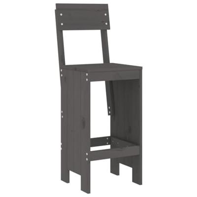 Barkrukken 2 st 40x48,5x115,5 cm massief grenenhout grijs Barkrukken 2 st 40x48,5x115,5 cm massief grenenhout grijs