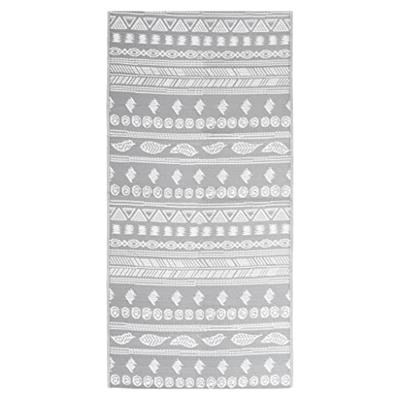 VidaXL Buitenkleed arakil 80x150 cm polypropeen grijs