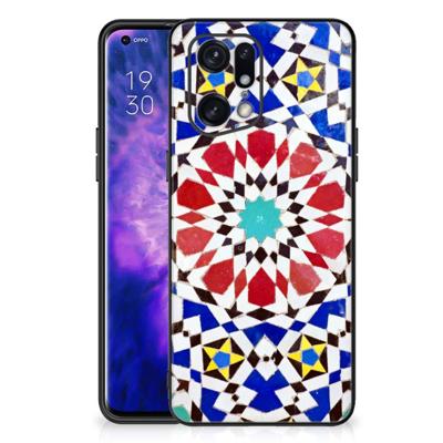 OPPO Find X5 Pro Marmeren Print Telefoonhoesje Mozaïek
