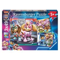 Ravensburger - paw patrol the mighty movie legpuzzel 3x49st. - thumbnail