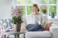 Elho brussels diamond bloempot rond 20 cm pearl - thumbnail