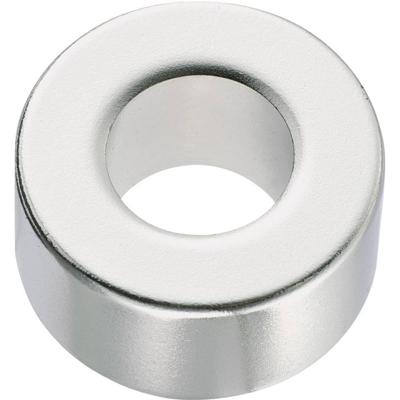 Conrad Components 506023 Permanente magneet Ring (Ø x h) 20 mm x 2 mm N35M 1.18 - 1.24 T Grenstemperatuur (max.): 100 °C