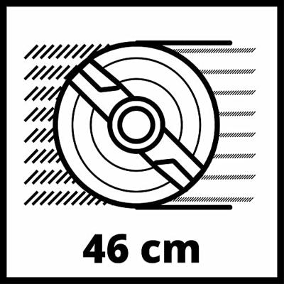 Einhell GC-PM 46/5 S Grasmaaier Benzine Incl. zelfaandrijving 2000 W Snijbreedte max. 46 mm Geschikt voor 1400 m²