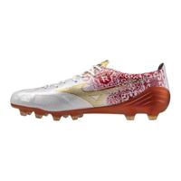Mizuno Alpha SR4 Japan Gras Voetbalschoenen (FG) Wit Rood Goud - thumbnail