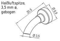 Ersa 0472ER Hetelucht mondstuk Grootte soldeerpunt 3.50 mm Lengte soldeerpunt: 20.50 mm Inhoud: 1 stuk(s) - thumbnail