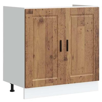 Spoelbakonderkast Porto 80x46x81,5 cm bewerkt hout oud hout