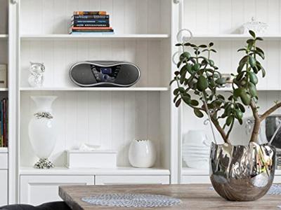 Radio CD-speler met Bluetooth en DAB+ - USB - AUX - LED Display - Wekkerfunctie (HBC434DAB-BT) - thumbnail