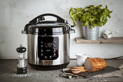 Camry CR 6409 multi cooker 6 l 1000 W Zwart, Roestvrijstaal