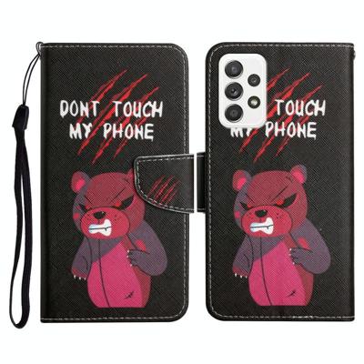 Voor Samsung Galaxy A52 5G / 4G Geschilderd Patroon Horizontale Flip Lederen Case met Houder & Card Slot & Portemonnee (Red Bear) Voor Samsung Galaxy A52 5G / 4G Geschilderd Patroon Horizontale Flip Lederen Case met Houder & Card Slot & Portemonnee (Red Bear)
