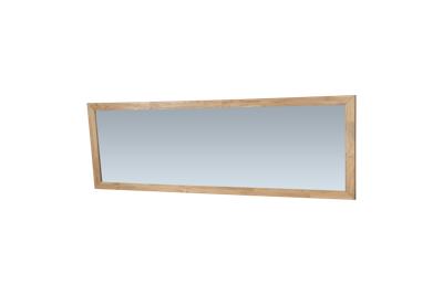 Sanituba Natural Wood spiegel 200x70 met massief eiken frame Eiken Grijs