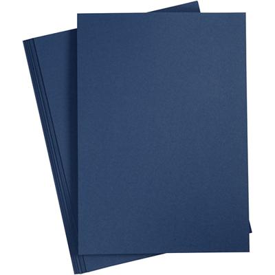 Creativ Company Karton, a4, vel 210x297 mm, 220 gr, blauw, 10 stuk/ 1 doos