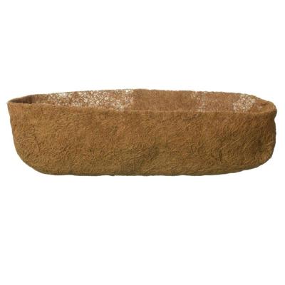 Kokosinlegvel voor hanging basket voorgevormd met waterkering H16,5x61x16cm Nature - Nature