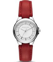 Horlogeband Michael Kors MK2474 Leder Rood 18mm Horlogeband Michael Kors MK2474 Leder Rood 18mm