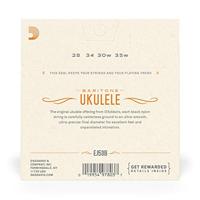 D&apos;Addario EJ53B Pro Arte Rectified snarenset bariton ukulele - thumbnail