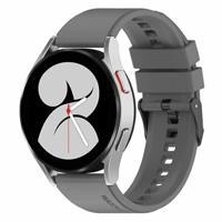 By Qubix - Compatible met Garmin Forerunner 55/245 / 645 - Siliconen gesp bandje - Grijs - Compatible Garmin bandje - Bandbreedte: 20mm - thumbnail
