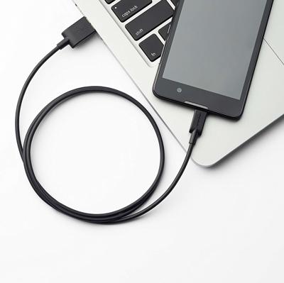 Amazon Basics 7A82V4 aansluitkabel, USB 2.0, USB-A-stekker naar Micro USB B-stekker (1 stuk), 0,9 m, zwart