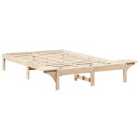 Bedframe met nachttafels Bruin 120 x 190 cm Bruin - thumbnail