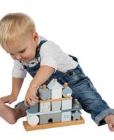 Label Label Stapelhuis blauw - thumbnail