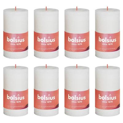 Bolsius rustiek stompkaars 100/50 soft pearl a8