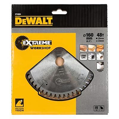 DeWALT Cirkelzaagblad voor Laminaat | Extreme | Ø 160mm Asgat 20mm 48T - DT4084-QZ