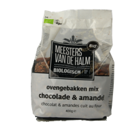 Ovengebakken mix chocolade en amandel bio 400 Gram - thumbnail