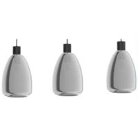 Eglo Glazen hanglampChelvey 3-lichts zwart met smoke glas - 32166 - thumbnail
