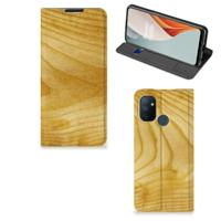 OnePlus Nord N100 Book | Wallet Case | Licht Hout - thumbnail