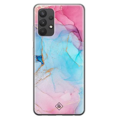Samsung Galaxy A32 4G siliconen hoesje - Marble colorbomb Samsung Galaxy A32 4G siliconen hoesje - Marble colorbomb