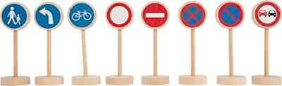 Small Foot houten mini verkeersbordenset, 25dlg.