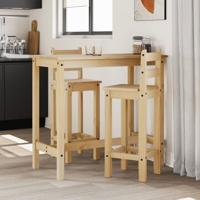 Barstoelen 2 st massief grenenhout - thumbnail