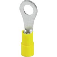Phoenix Contact 3240029 Ringkabelschoen Dwarsdoorsnede (max.): 6 mm² Schachtdiameter: 6.50 mm Deels geïsoleerd Geel 25 stuk(s) - thumbnail