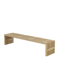 Zitbank Hout Rustik 218 CM - thumbnail