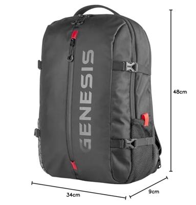 GENESIS NBG-1947 Pallad 410 rugzak in Zwart GENESIS NBG-1947 Pallad 410 rugzak in Zwart