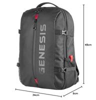 GENESIS NBG-1947 Pallad 410 rugzak in Zwart - thumbnail