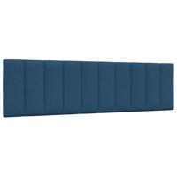 Bedframe zonder matras "Hanko" stof blauw 180x200 cm - thumbnail
