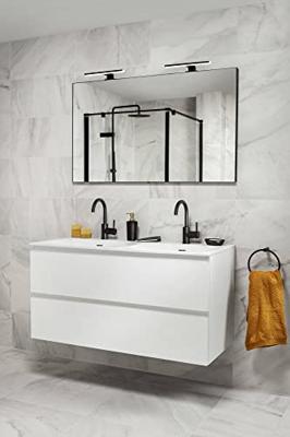 Saqu Letto spiegelverlichting LED inclusief trafo 30cm Zwart Saqu Letto spiegelverlichting LED inclusief trafo 30cm Zwart