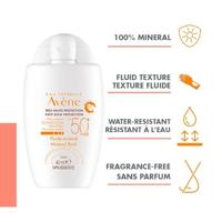 Avene Mineral Fluid SPF50+ 40 ml Zonbescherming - thumbnail