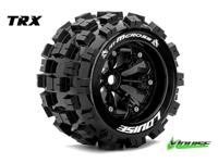 Louise MT-MCROSS Medium banden op zwarte velgen voor 1/8 MT - 1/2 offset - thumbnail