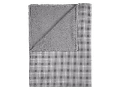 LIVARNO Fleece plaid 150 x 200 cm (Grijs/geruit)
