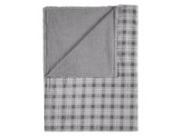 LIVARNO Fleece plaid 150 x 200 cm (Grijs/geruit) - thumbnail
