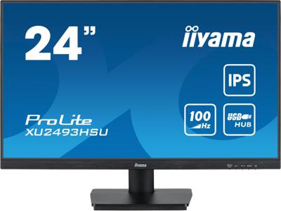 Iiyama ProLite XU2493HSU-B7 LED-monitor Energielabel E (A - G) 60.5 cm (23.8 inch) 1920 x 1080 Pixel 16:9 1 ms HDMI, DisplayPort, Hoofdtelefoon (3.5 mm