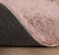 Tapeso Kindervloerkleed hartje - Fluffy roze - 70x80 cm - thumbnail