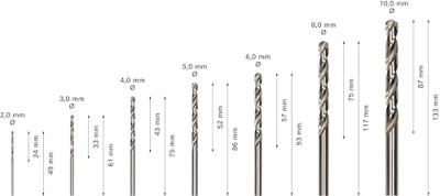 Bosch Accessoires Mini X-Line Pro set met 7 HSS-Co metaalboren - 2608589296